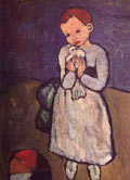 Picasso painting of a Child with a Dove